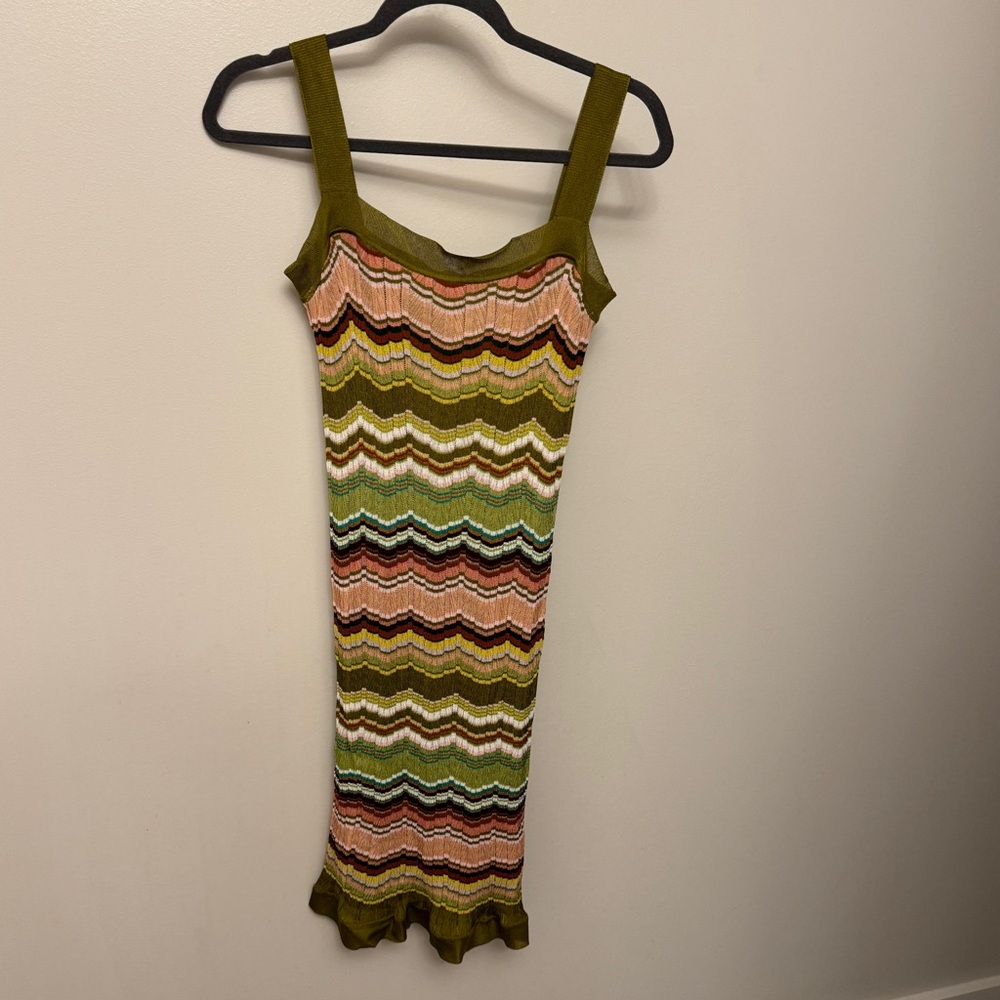 Missoni Multicolor Zigzag Knit Dress